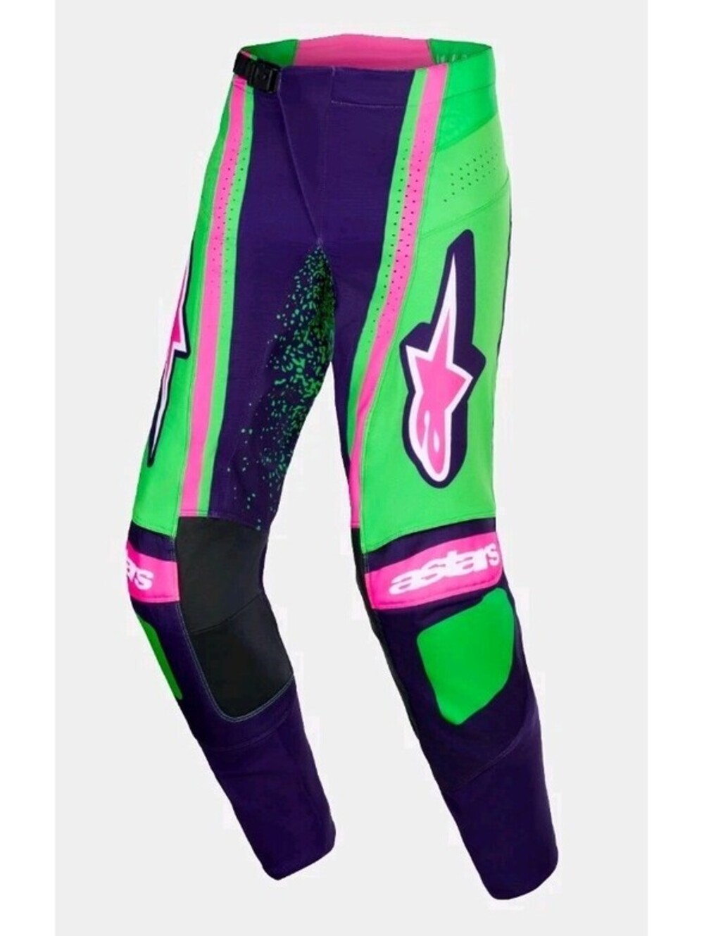 Alpinestars 2026 Techstar Nomur Motocross Pants Deep Purple Green Pink 34 NWOT